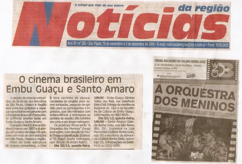 Jornal Notícias da Gente, 19 de novembro a 3 de dezembro de 2009