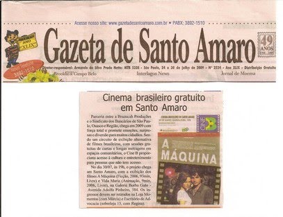Jornal Gazeta de Santo Amaro, 24 a 30 de julho de 2009