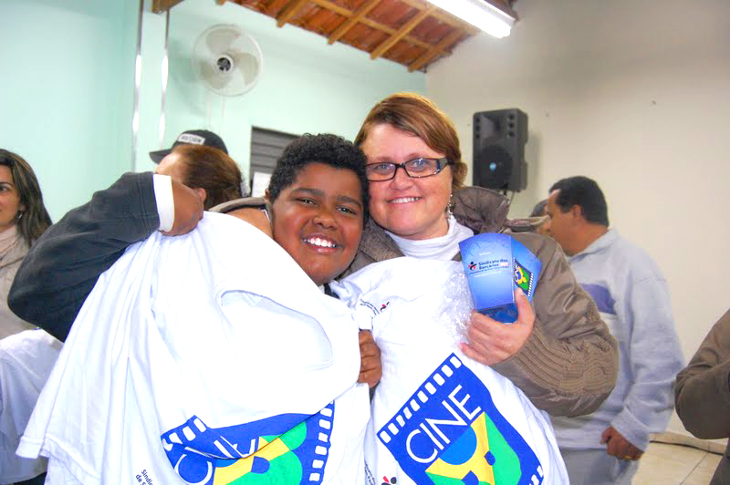 No final da exibição, teve o tradicional sorteio de camisetas do Cine B No final da exibição, teve o tradicional sorteio de camisetas do Cine B