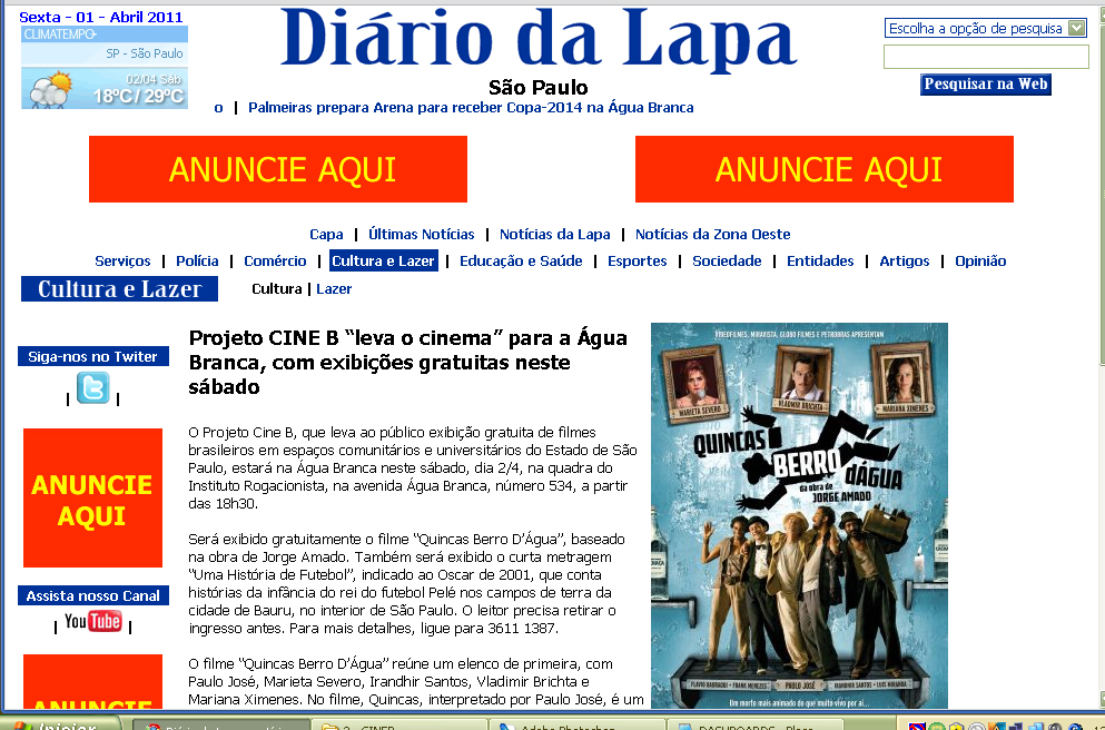 Diario da Lapa, 31/março/11