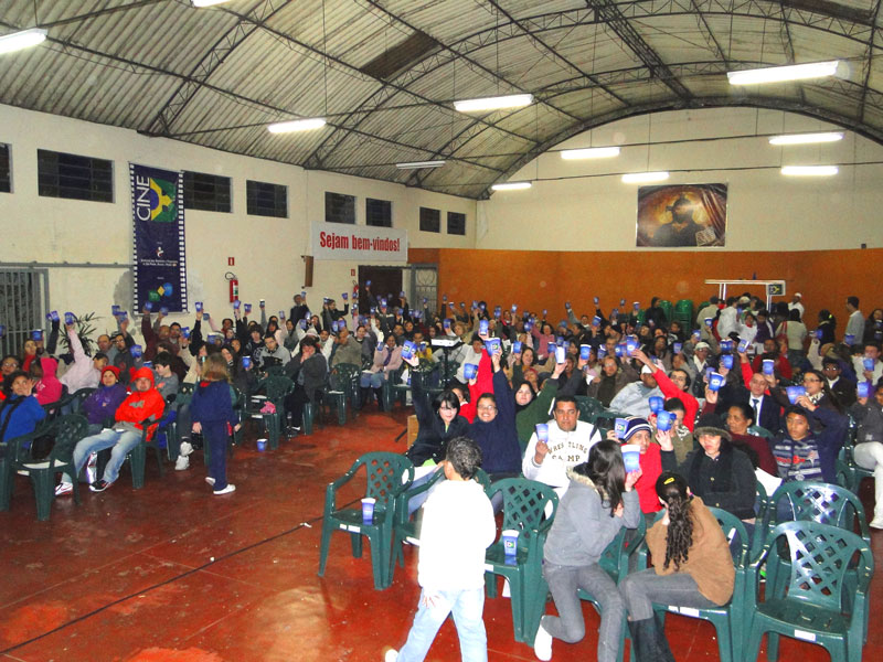 A primeira exibição do Cine B no Parque do Carmo reuniu 200 espectadores A primeira exibição do Cine B no Parque do Carmo reuniu 200 espectadores