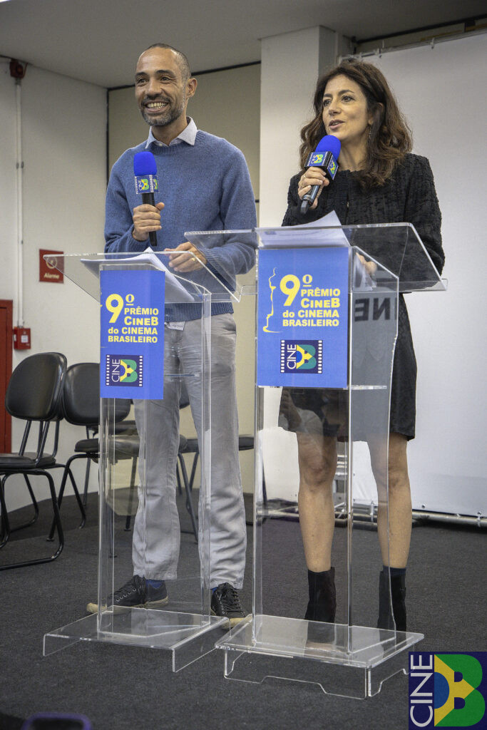 Silvio Guidane e Marina Person durante a premiação