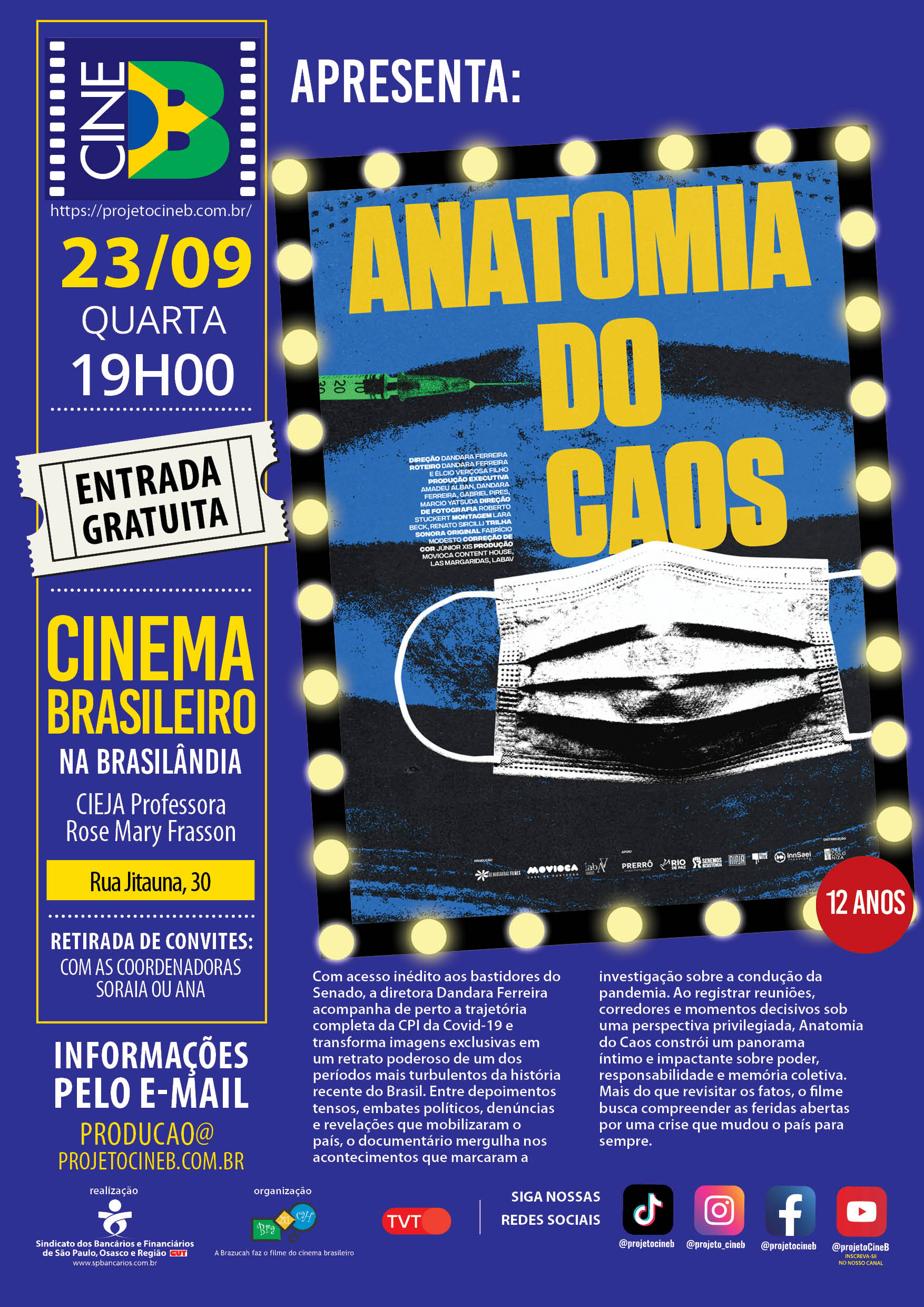 cartaz-Anatomia-do-caos-23-09 - NA BRASILÂNDIA